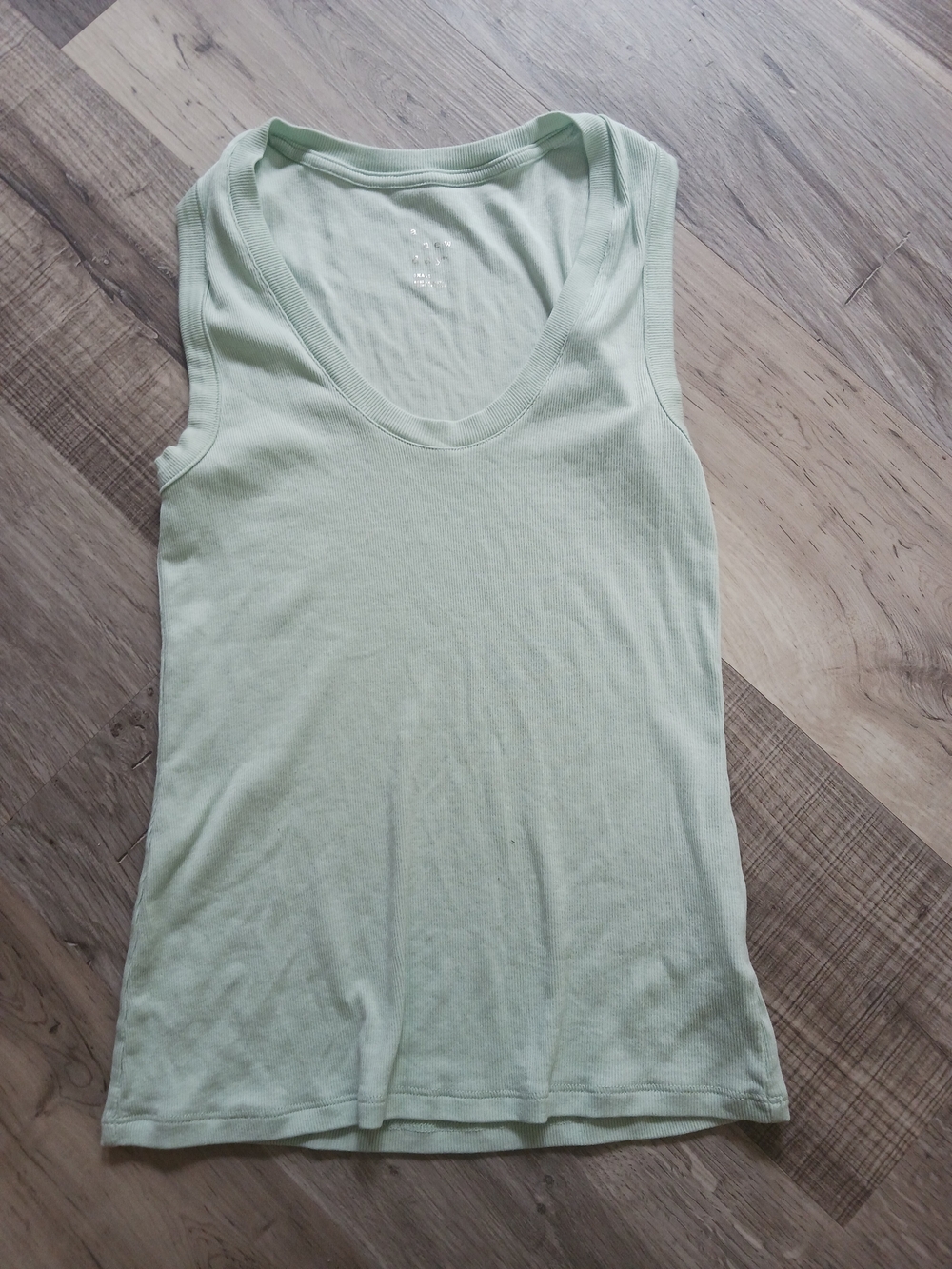 Cotton & Modal Mint Green Scoop Neck Tank Top